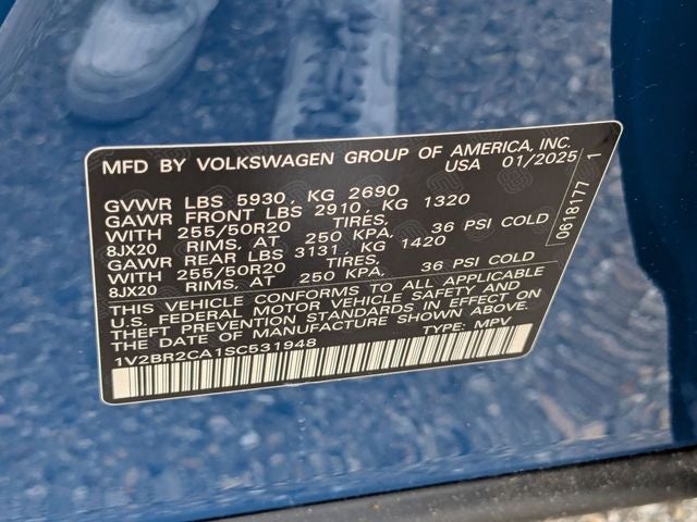 2025 Volkswagen Atlas 2.0T SEL