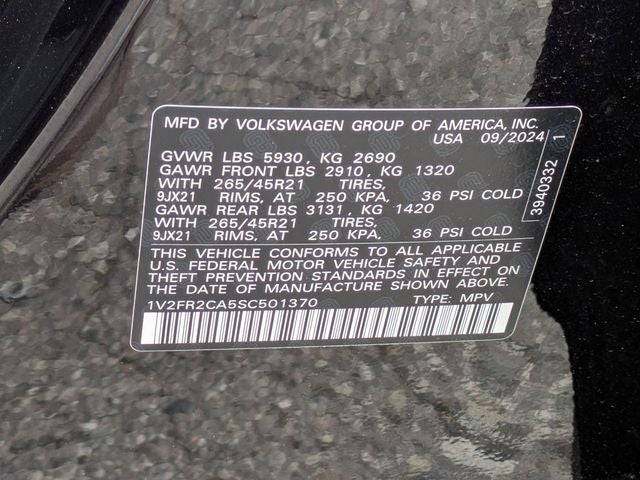 2025 Volkswagen Atlas 2.0T SEL Premium R-Line