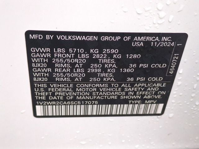 2025 Volkswagen Atlas 2.0T SE w/Technology