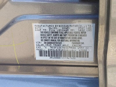 2025 Nissan Sentra S