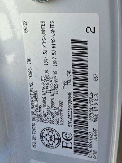 2022 Toyota Tundra Hybrid Limited