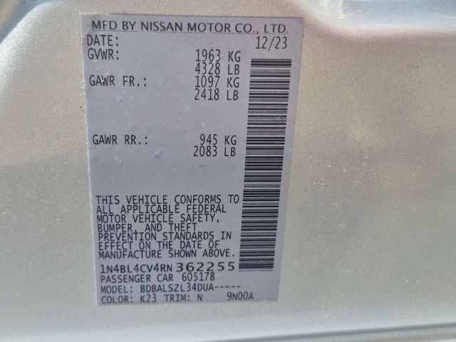 2024 Nissan Altima 2.5 SR