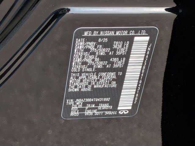 2026 INFINITI QX80 LUXE