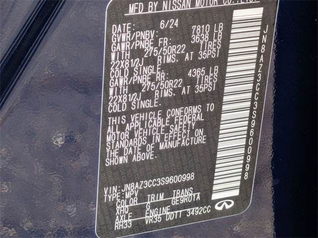 2025 INFINITI QX80 AUTOGRAPH