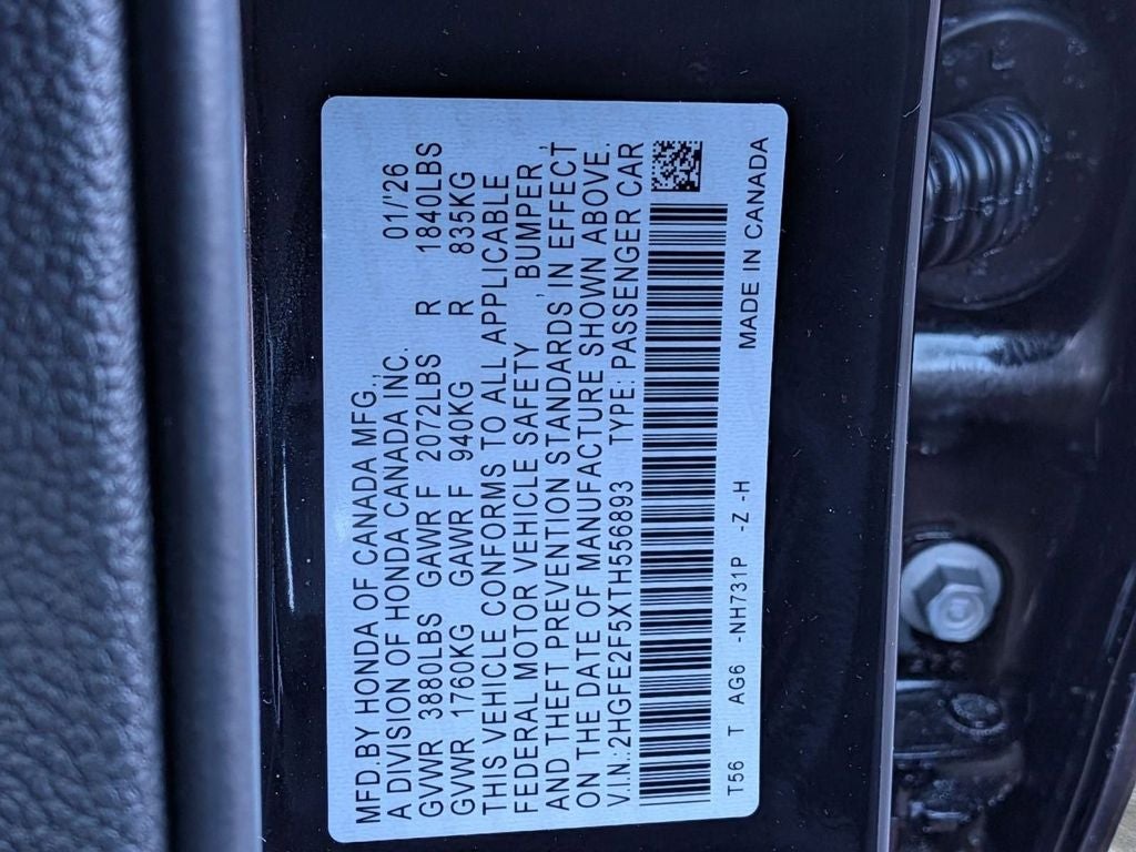 2026 Honda Civic Sport