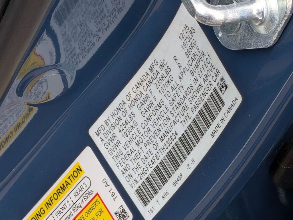 2026 Honda Civic Hybrid Sport