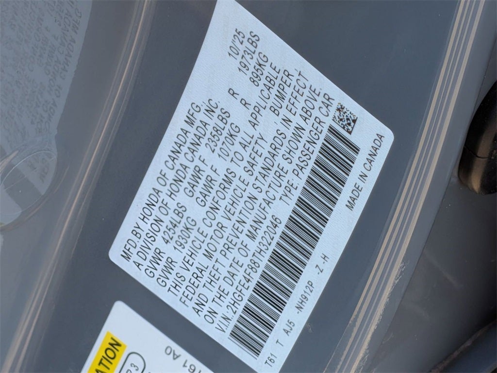 2026 Honda Civic Hybrid Sport Touring