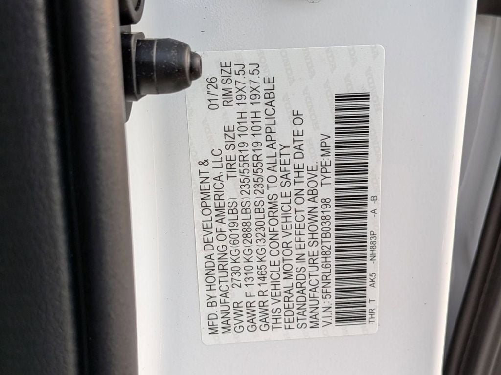 2026 Honda Odyssey Touring