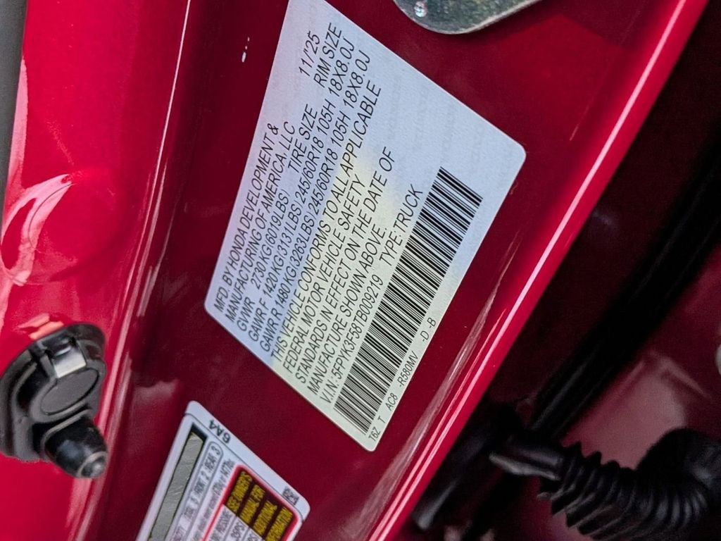 2026 Honda Ridgeline RTL