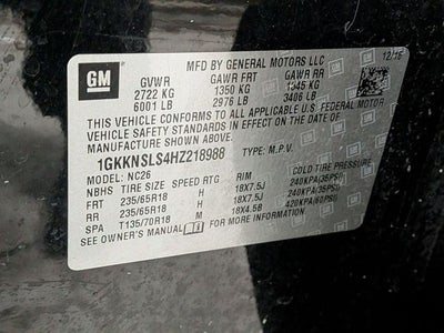 2017 GMC Acadia SLE-2