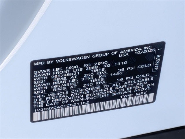 2026 Volkswagen Atlas 2.0T SEL Premium R-Line