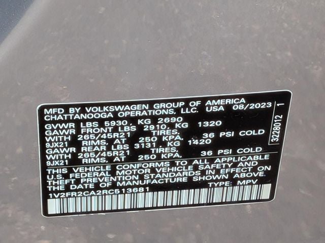 2024 Volkswagen Atlas 2.0T SEL Premium R-Line