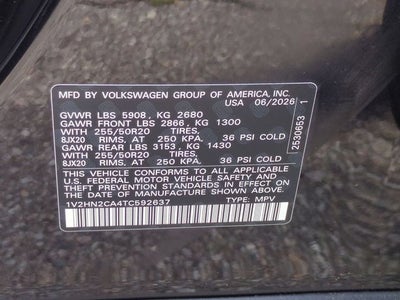 2026 Volkswagen Atlas 2.0T SE w/Technology