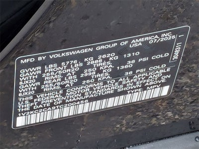 2026 Volkswagen Atlas Cross Sport 2.0T SE w/Technology