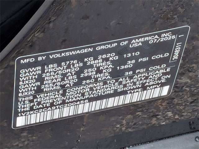 2026 Volkswagen Atlas Cross Sport 2.0T SE w/Technology