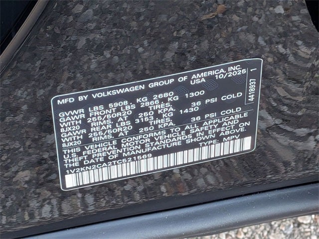 2026 Volkswagen Atlas 2.0T SE w/Technology