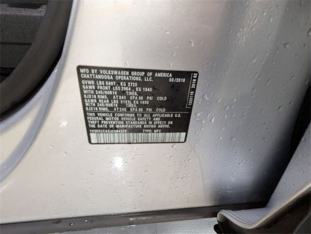 2018 Volkswagen Atlas 3.6L V6 SE 4Motion