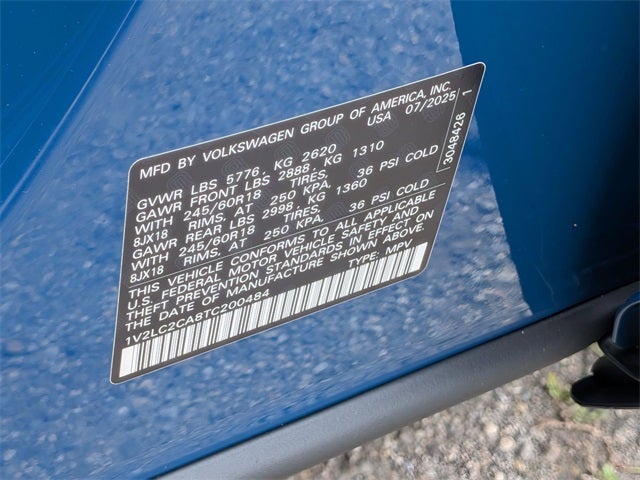 2026 Volkswagen Atlas Cross Sport 2.0T SE