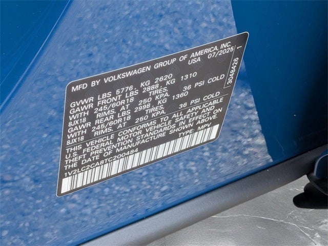 2026 Volkswagen Atlas Cross Sport 2.0T SE