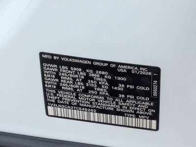 2026 Volkswagen Atlas 2.0T SE