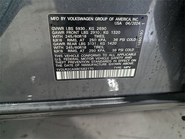 2024 Volkswagen Atlas 2.0T SE