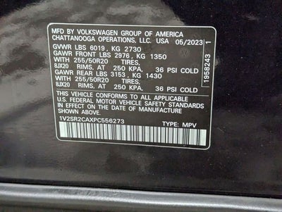 2023 Volkswagen Atlas 3.6L V6 SEL R-Line