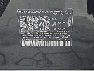 2025 Volkswagen Atlas 2.0T SE w/Technology