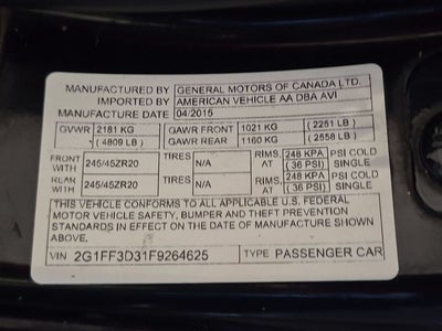 2015 Chevrolet Camaro 2LT 2LT
