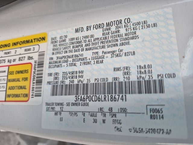 2020 Ford Fusion SEL