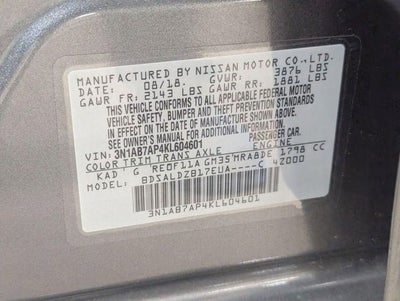 2019 Nissan Sentra SV