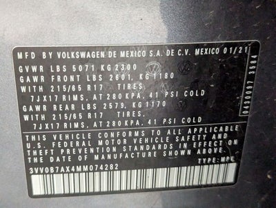 2021 Volkswagen Tiguan 2.0T S