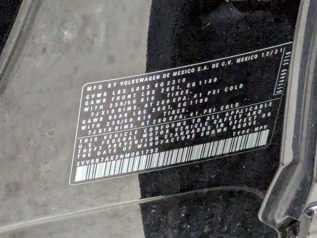 2022 Volkswagen Tiguan 2.0T SE R-Line Black