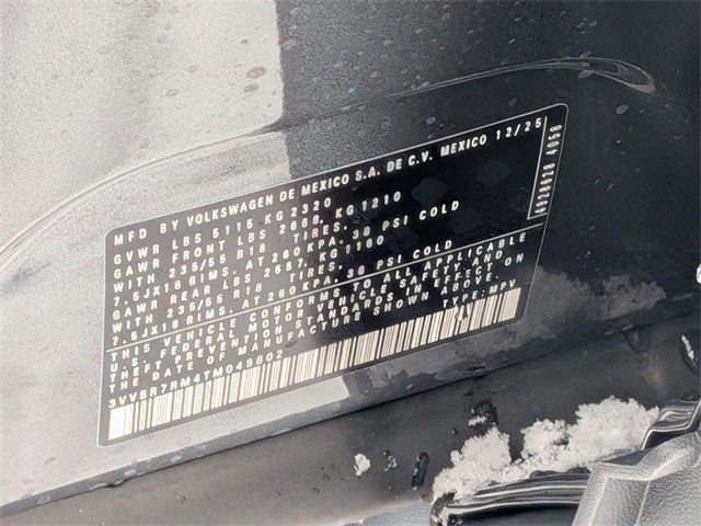 2026 Volkswagen Tiguan 2.0T S