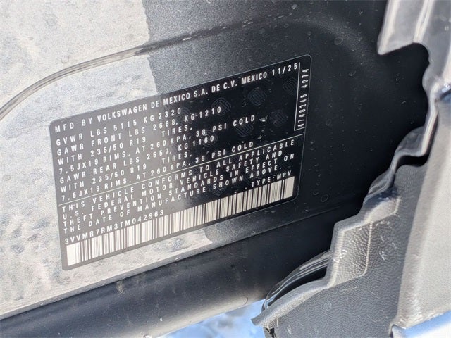 2026 Volkswagen Tiguan 2.0T SE