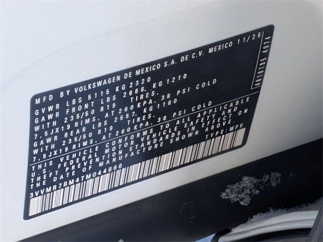 2026 Volkswagen Tiguan 2.0T SE