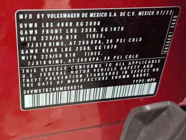 2022 Volkswagen Taos 1.5T SE