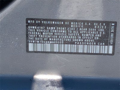 2022 Volkswagen Jetta 1.5T SE