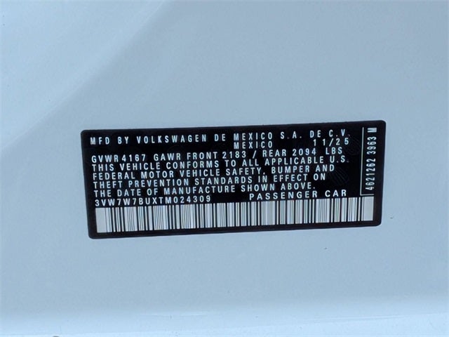 2026 Volkswagen Jetta 1.5T SE