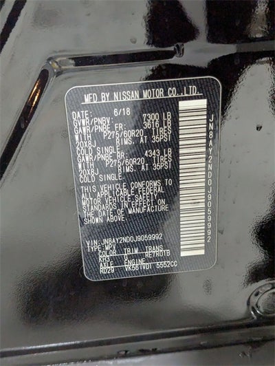 2018 Nissan Armada Platinum