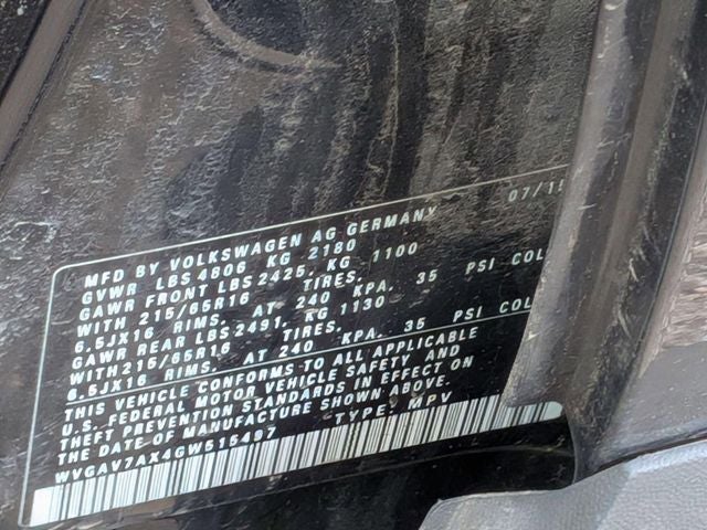 2016 Volkswagen Tiguan S