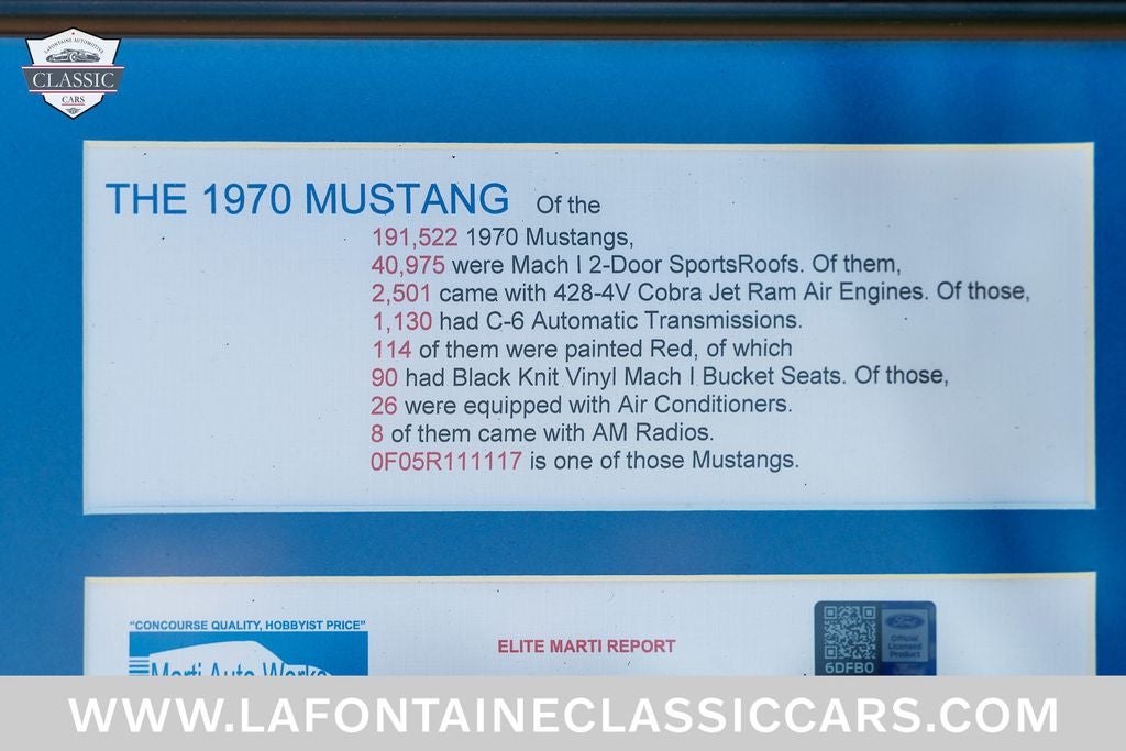 1970 Ford Mustang Mach 1