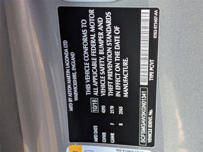 2019 Aston Martin Vantage Base