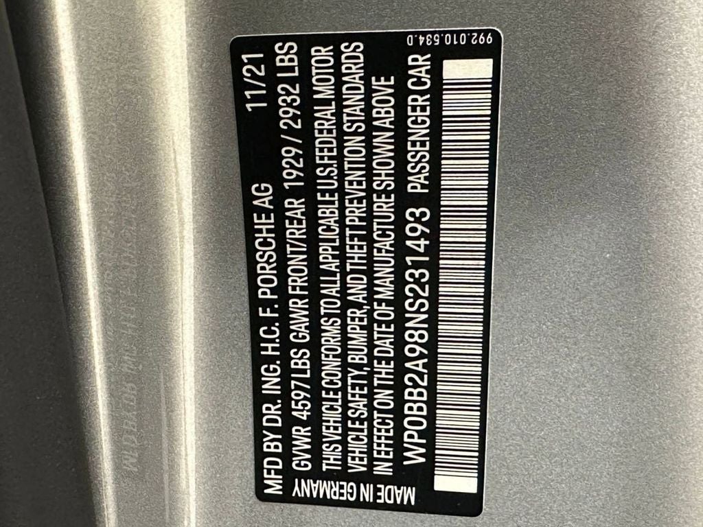 2022 Porsche 911 Targa 4S