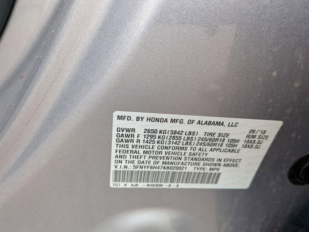 2019 Honda Pilot EX-L w/Navi & RES