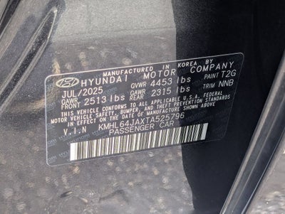 2026 Hyundai Sonata SEL Sport