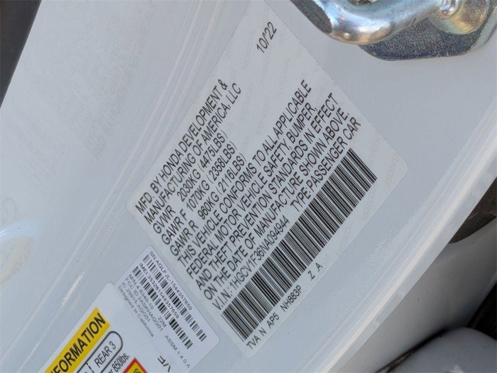 2022 Honda Accord Sport