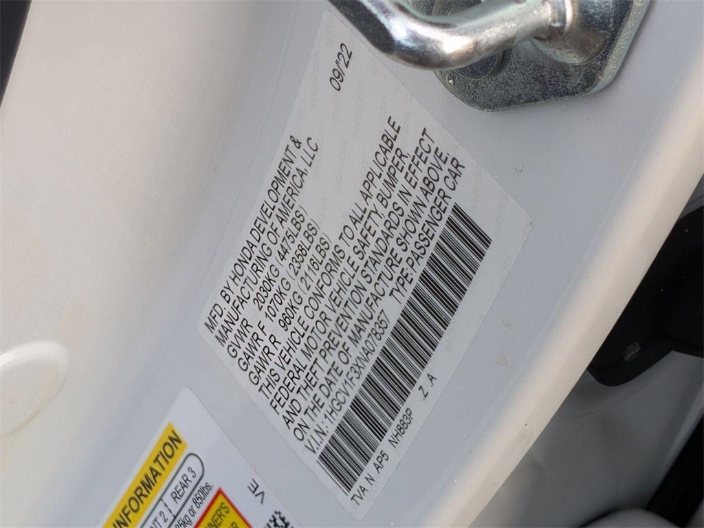 2022 Honda Accord Sport