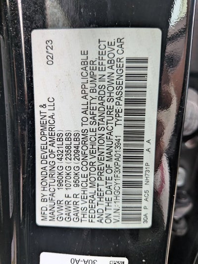 2023 Honda Accord EX