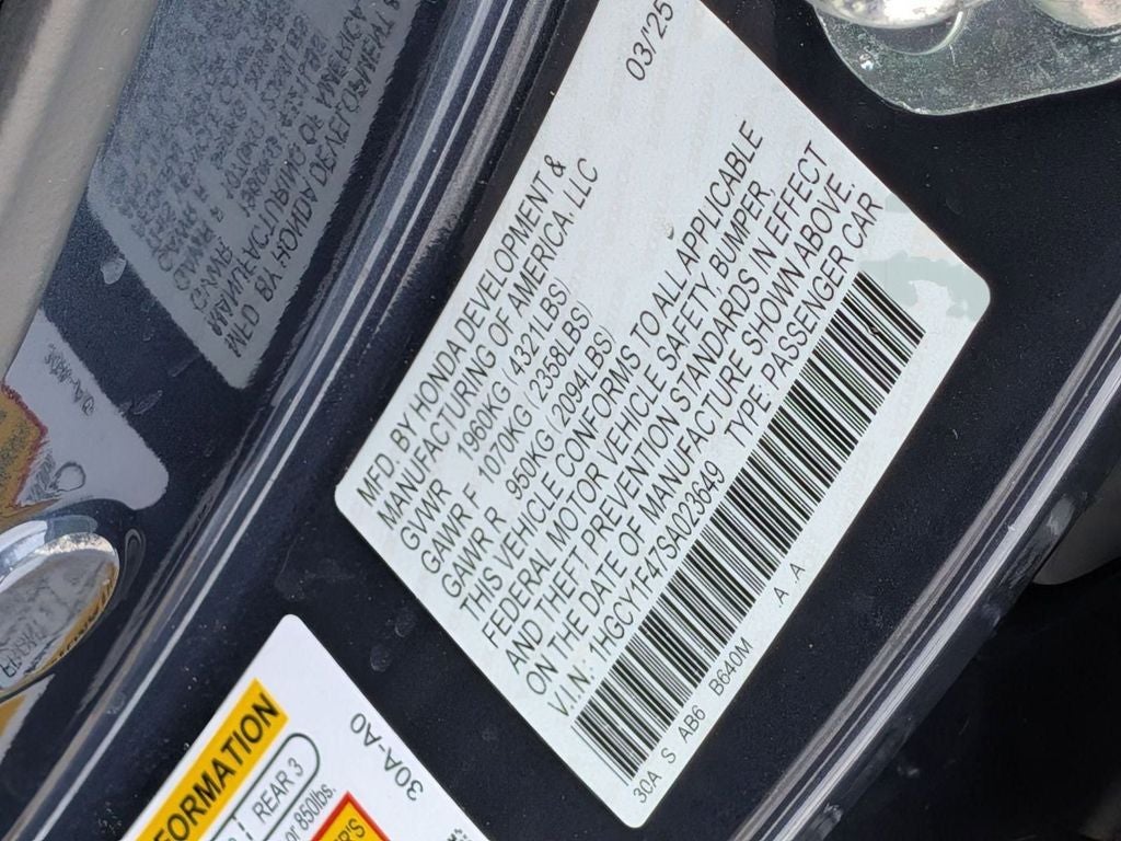 2025 Honda Accord SE