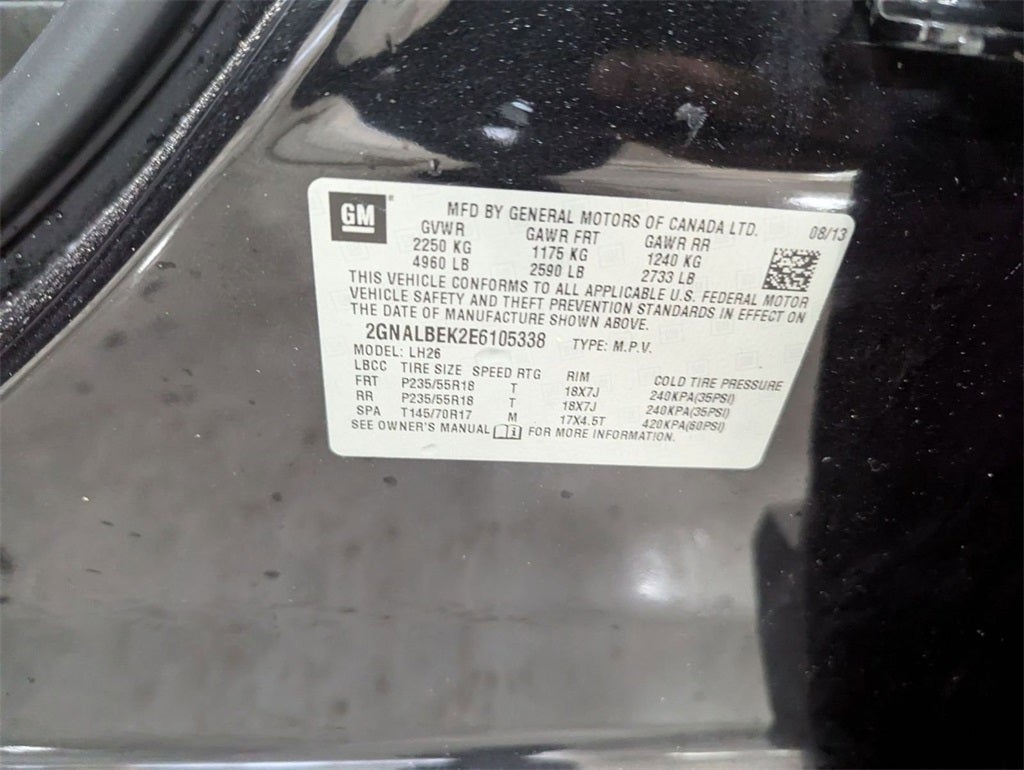 2014 Chevrolet Equinox LT 1LT